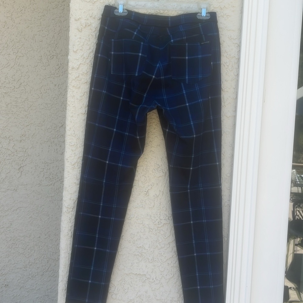 Sanctuary Blue/Black Plaid Women's Pants Size L - Picture 3 of 6